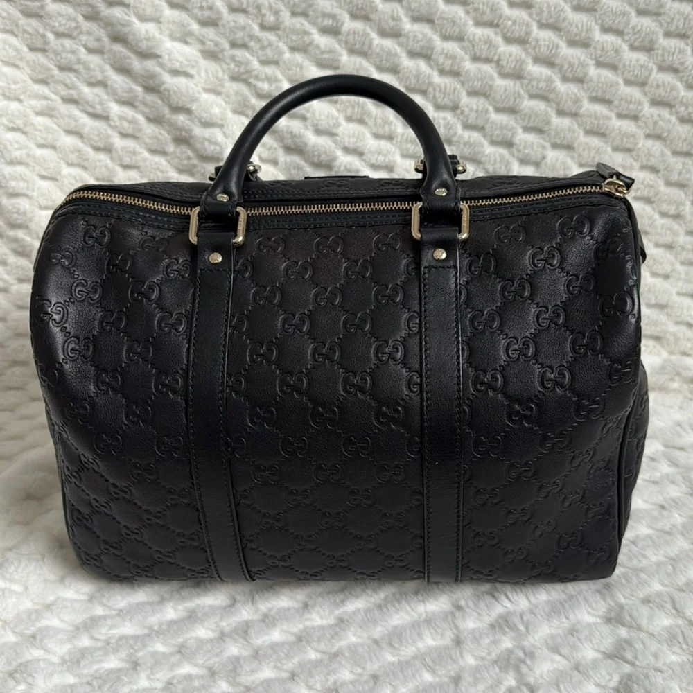 Gucci GG Guccissima Leather Boston Handbag-265697-Authentic-EUC - Picture 6 of 16